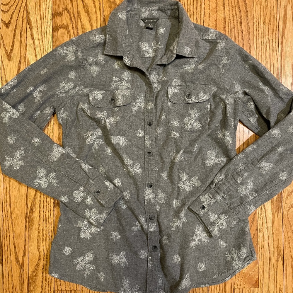 EDDIE BAUER Stine’s Favorite Flannel Shirt Pine Cone